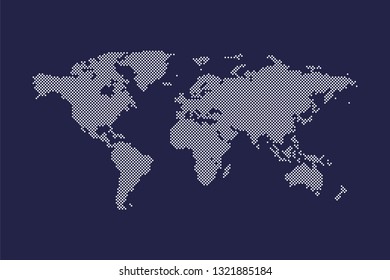 Dotted World Map