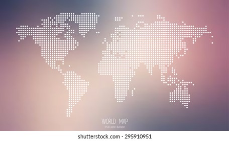 Dotted world map