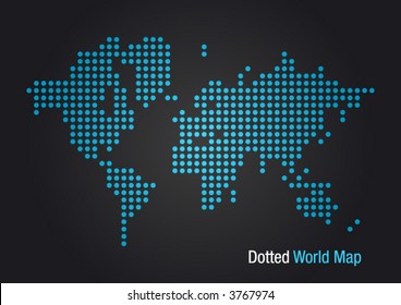 Dotted World Map