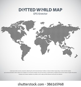 Dotted world map