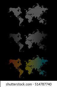 Dotted world map