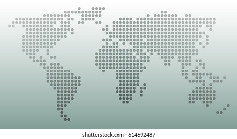 Dotted world map