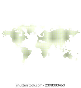 Dotted world map with padel image
