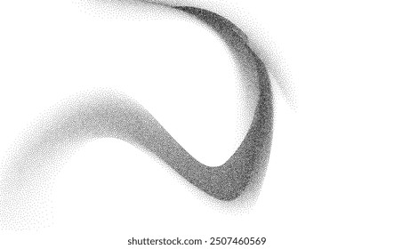 Dotwork abstract background, black grain texture, Abstract stipple sand effect, gradient backdrop from dots. Vector illustration.
