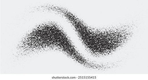 Dotwork abstract background, black grain texture, Abstract stipple sand effect, gradient backdrop from dots