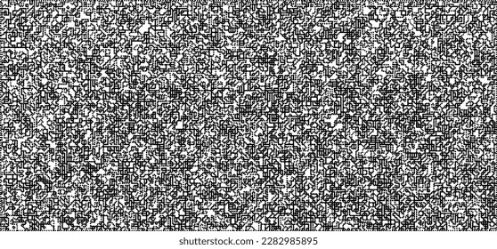 Dotwork noise pattern vector background. Black stipple dots and strips. Abstract noise dotwork pattern. Sand grain effect. Black dots grunge banner. Stipple spots. Stochastic dotted vector background.