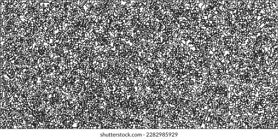 Dotwork noise pattern vector background. Black stipple dots and strips. Abstract noise dotwork pattern. Sand grain effect. Black dots grunge banner. Stipple spots. Stochastic dotted vector background.