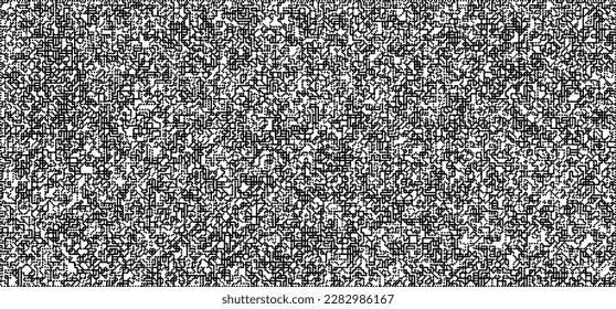 Dotwork noise pattern vector background. Black stipple dots and strips. Abstract noise dotwork pattern. Sand grain effect. Black dots grunge banner. Stipple spots. Stochastic dotted vector background.