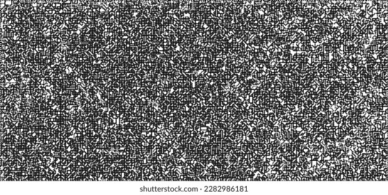 Dotwork noise pattern vector background. Black stipple dots and strips. Abstract noise dotwork pattern. Sand grain effect. Black dots grunge banner. Stipple spots. Stochastic dotted vector background.