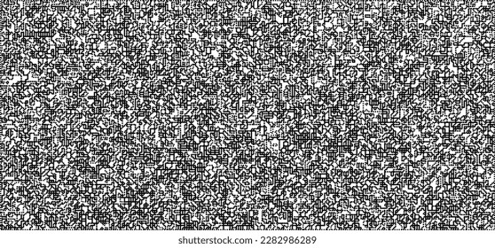 Dotwork noise pattern vector background. Black stipple dots and strips. Abstract noise dotwork pattern. Sand grain effect. Black dots grunge banner. Stipple spots. Stochastic dotted vector background.