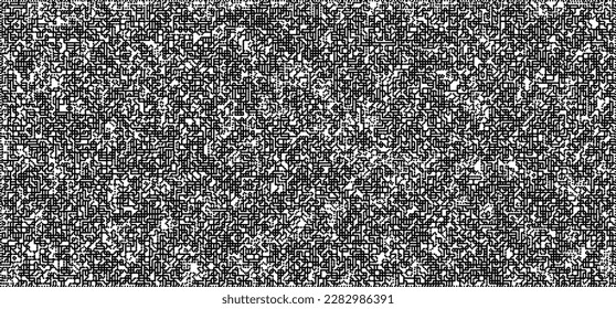 Dotwork noise pattern vector background. Black stipple dots and strips. Abstract noise dotwork pattern. Sand grain effect. Black dots grunge banner. Stipple spots. Stochastic dotted vector background.