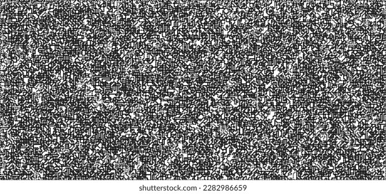 Dotwork noise pattern vector background. Black stipple dots and strips. Abstract noise dotwork pattern. Sand grain effect. Black dots grunge banner. Stipple spots. Stochastic dotted vector background.