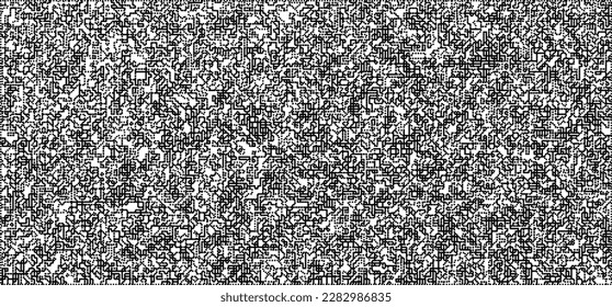 Dotwork noise pattern vector background. Black stipple dots and strips. Abstract noise dotwork pattern. Sand grain effect. Black dots grunge banner. Stipple spots. Stochastic dotted vector background.