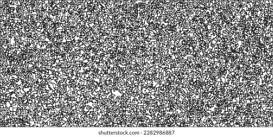 Dotwork noise pattern vector background. Black stipple dots and strips. Abstract noise dotwork pattern. Sand grain effect. Black dots grunge banner. Stipple spots. Stochastic dotted vector background.