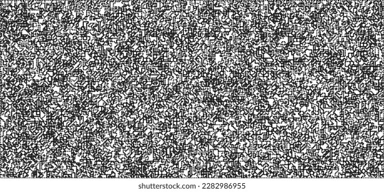 Dotwork noise pattern vector background. Black stipple dots and strips. Abstract noise dotwork pattern. Sand grain effect. Black dots grunge banner. Stipple spots. Stochastic dotted vector background.