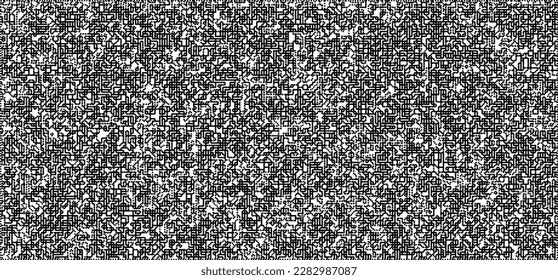 Dotwork noise pattern vector background. Black stipple dots and strips. Abstract noise dotwork pattern. Sand grain effect. Black dots grunge banner. Stipple spots. Stochastic dotted vector background.