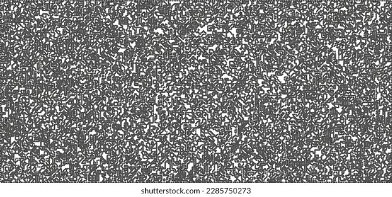 Dotwork noise pattern vector background. Black stipple dots and strips. Abstract noise dotwork pattern. Sand grain effect. Black dots grunge banner. Stipple spots. Stochastic dotted vector background.