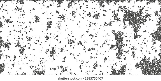 
Dotwork noise pattern vector background. Black stipple dots and strips. Abstract noise dotwork pattern. Sand grain effect. Black dots grunge banner. Stipple spots. Stochastic dotted vector background