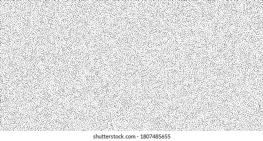 Dotwork pattern vector background. Black noise stipple dots. Abstract noise dotwork pattern. Sand grain effect. Black dots grunge banner. Stipple spots. Stochastic dotted vector background.