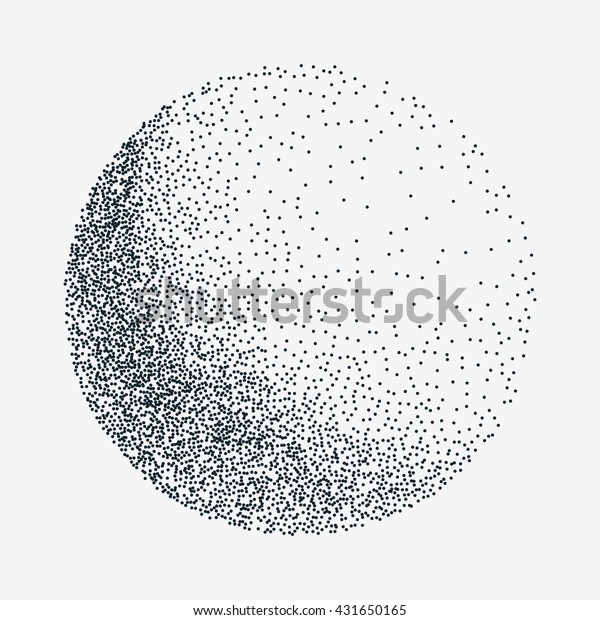 Dotwork Sphere Vintage Engraved Ball Your Stock Vector (Royalty Free ...