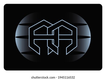 Double A. Modern monogram logo design with global business concept for new brand logos