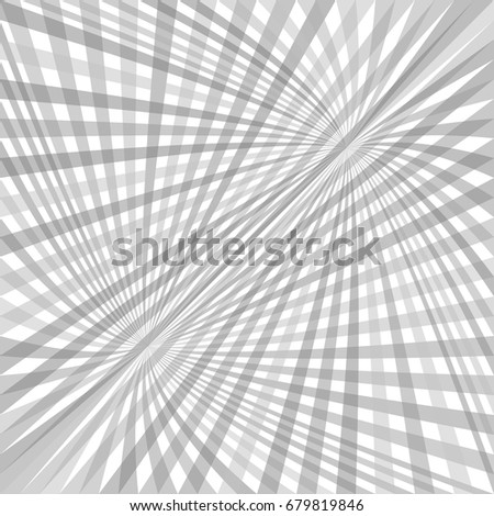 Double abstract curved ray burst background - vector design from curved rays in grey tones