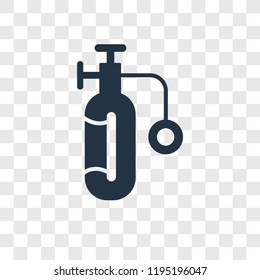 Double Air Tank vector icon isolated on transparent background, Double Air Tank transparency logo concept