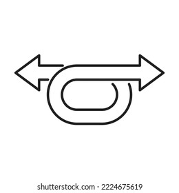 Double arrow icon design. isolated on white background. vector illustration