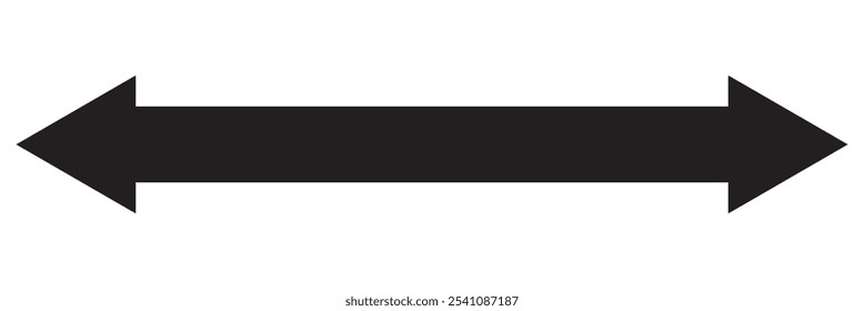 Double arrow icon. Dual arrow sign. Cursor symbol. Simple flat design. Vector illustration. long black dual arrow icon vector. long arrow icon vector.