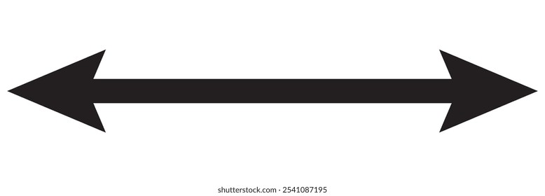 Double arrow icon. Dual arrow sign. Cursor symbol. Simple flat design. Vector illustration. long black dual arrow icon vector. long arrow icon vector.