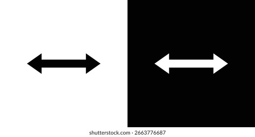 Double arrow icon illustration in flat style. icon template color editable.