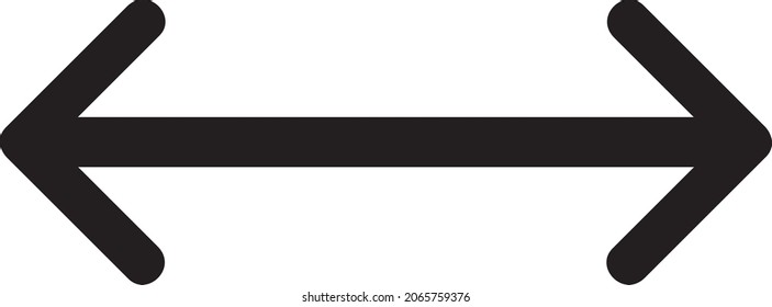 Double arrow icon illustration isolated vector sign symbol. Vector double direction arrow icon for your project. Flat design style. 