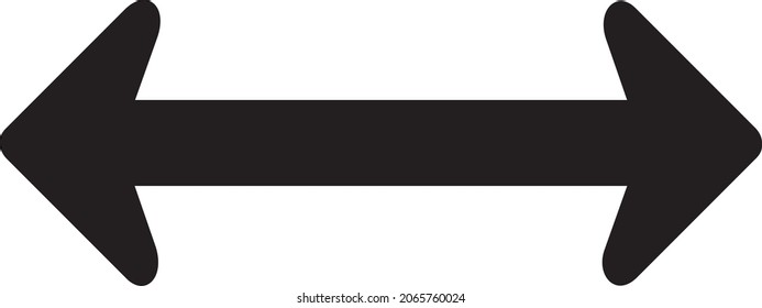 Double arrow icon illustration isolated vector sign symbol. Vector double direction arrow icon for your project. Flat design style. 