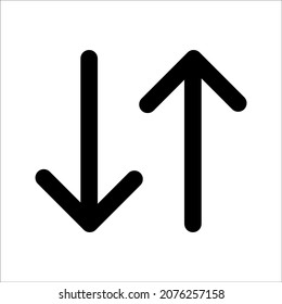 Double arrow icon illustration vector sign symbol isolated, on a white background