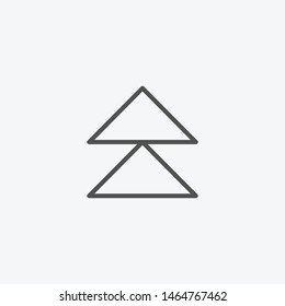 Double arrow icon isolated on light background. Multimedia symbol modern, simple, vector, icon for website design, mobile app, ui. Vector Illustration