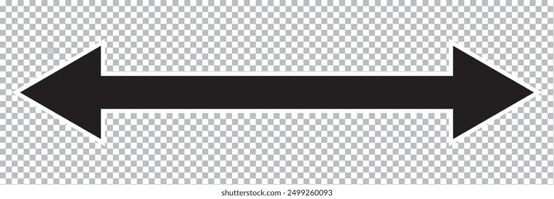 Double arrow icon set . two side arrows icon vector. Double arrow icon transparent background . EPS 10.