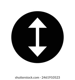 Double arrow icon. Thin line art image. 2 side arrow for illustration of width, length, height. Contour isolated vector image on white background. Vector illustration. Eps file 50.