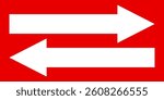 Double arrow icon, two side symbol, double arrow logo concept. Set of double arrow icons.