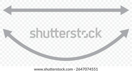 Double arrow icon. Two side arrow icon symbol. left and right long arrow icon. Double arrow icon isolated on white background. vector illustration. EPS 10.