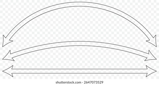 Double arrow icon. Vector illustration of Black dual arrow . Stock image on Transparent Background. EPS 10.