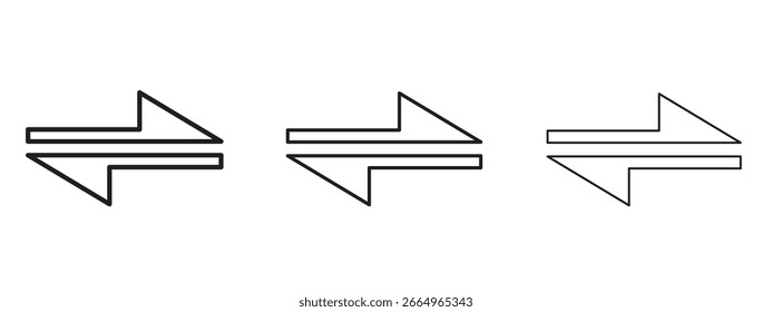 Double arrow icon for Website or Apps Elements, Logo. Pixel vector graphics