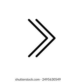 double arrow righ. double black arrow to right