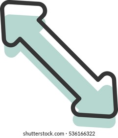 double arrow vector icon