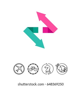 Double Arrow Vector Icon