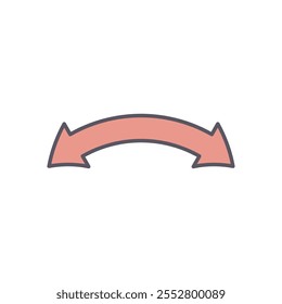 Double Arrow vector icon stock illustration