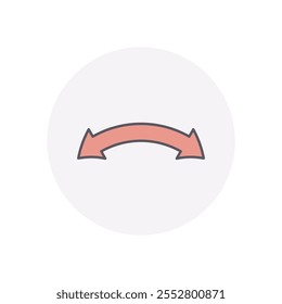 Icono de Vector de flecha doble ilustración de stock