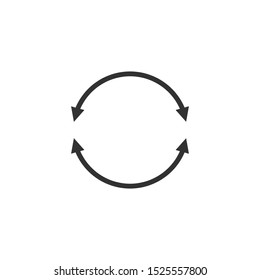 Double Arrow Vector Logotype Symbol. Stock vector illustration isolated on white background.