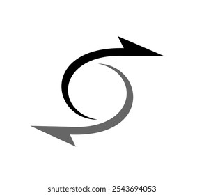 Double Arrow Vector, Logotype Symbol