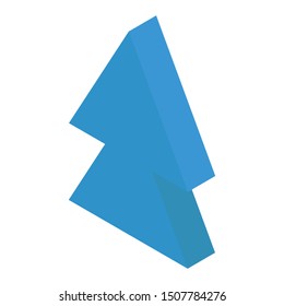 
Double arrow vector showing upward direction 
