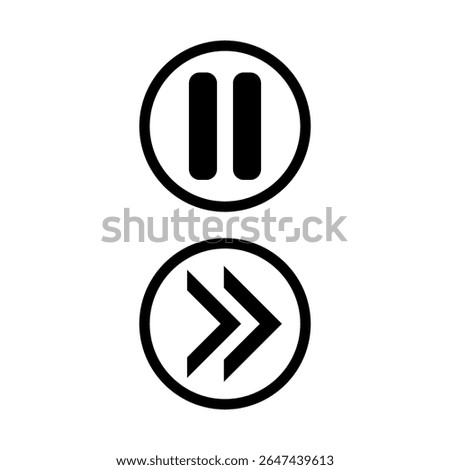 Double arrows icon with left and right directions, symbolizing movement, choice, or flow, forward backward navigation icon